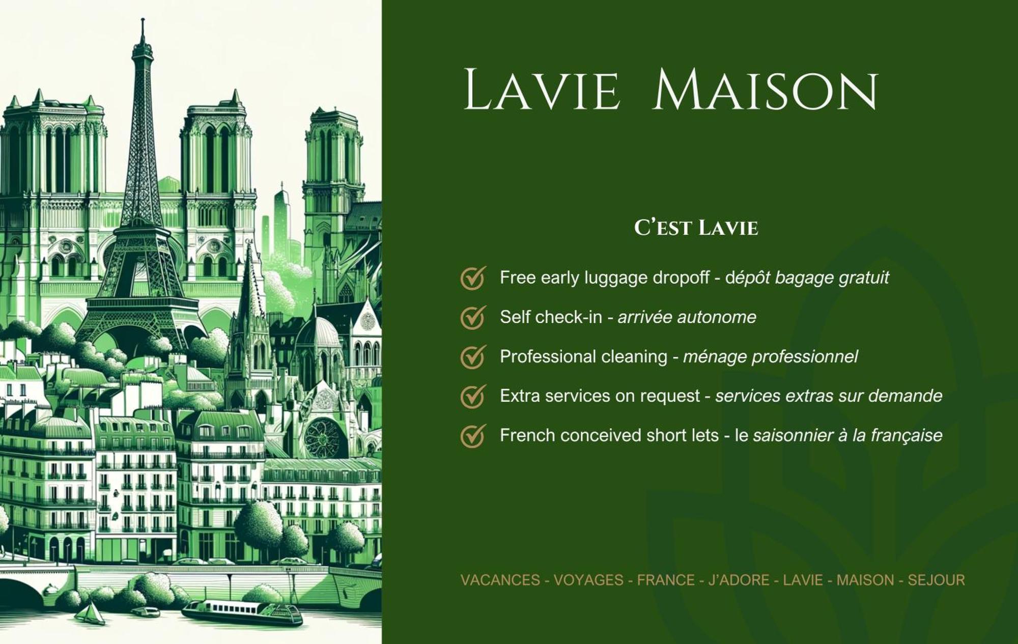 Lavie Maison Chic Stay Ac Parking París Exterior foto